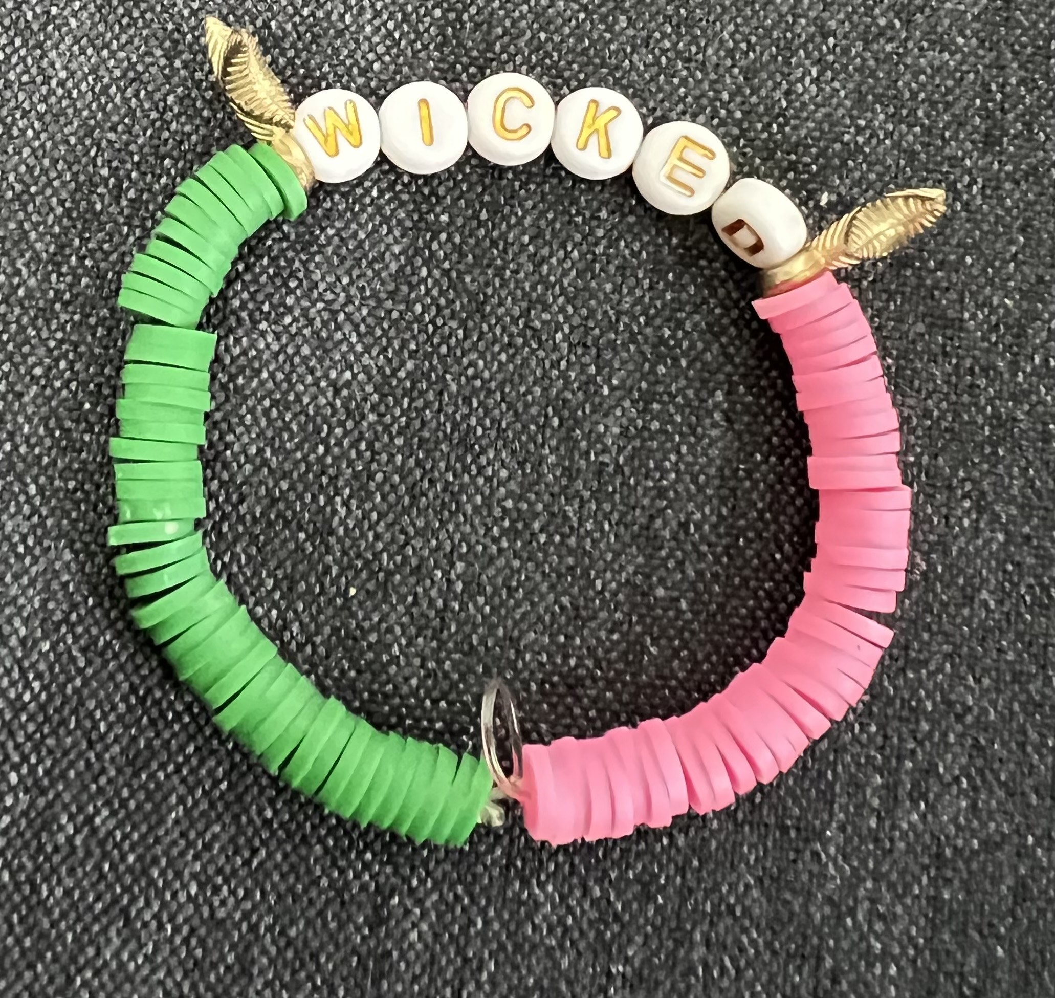 Green and Pink Wicked Bracelet